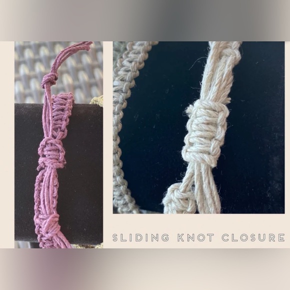 💞Pink HANDMADE Hemp Bracelet! - Picture 2 of 3